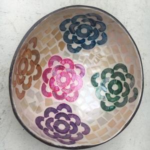 ชามกะลามะพร้าวธรรมชาติเป็นมิตรต่อสิ่งแวดล้อมชามสลัดผลไม้มะพร้าวเคลือบแลคเกอร์ hatai - Product Image 1