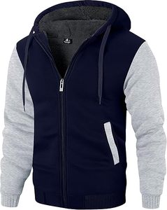 Sudadera con Capucha para Hombre, Manga Raglán, Felpa, Color Sólido, Corte Regular Informal, Ropa de Invierno, 100% Algodón, Secado Rápido, Transpirable - Product Image 3
