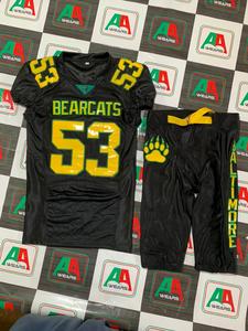 Maillot de football américain réel de bonne qualité pantalon de sublimation extensible respirant court grande taille broderie faite au Pakistan - Product Image 2