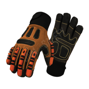 ถุงมือหนังสังเคราะห์ป้องกันการสั่นสะเทือนแรงกระแทกสูงถุงมือสแปนเด็กซ์ทนทานต่อการใช้งานสำหรับ - Product Image 3