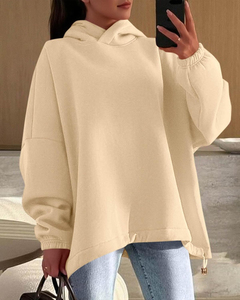 เสื้อฮู้ดพิมพ์ซับลิเมชันสำหรับผู้หญิงเสื้อสเวตเตอร์แบบสวมหัวมีซิปขนาดใหญ่พิเศษเสื้อฮู้ดผ้าฟลีซเสื้อผ้าแฟชั่นลำลองสำหรับฤดูหนาวออกแบบได้ตามต้องการ - Product Image 4