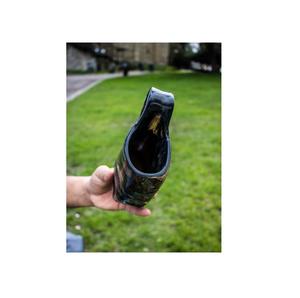 Taza de cuerno de Búfalo, taza grabada con logotipo personalizado, jarra con asa de cuerno, producto pulido seguro para el agua - Product Image 4