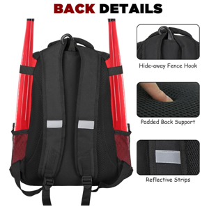 Equipo Deportivo Unisex al por Mayor, Diseño OEM, Moderno, Duradero, Impermeable, de 29L, para Equipos de Fitness, Baloncesto, Fútbol, Béisbol, Sóftbol - Product Image 5