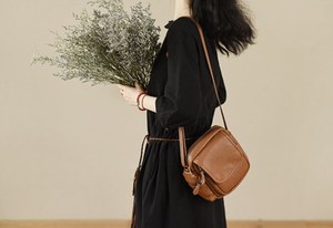 Vestido túnica Midi bohemio informal de talla grande para mujer, camisa de media manga de lino tejido con bolsillos, cintura Natural para ropa de casa de verano - Product Image 2