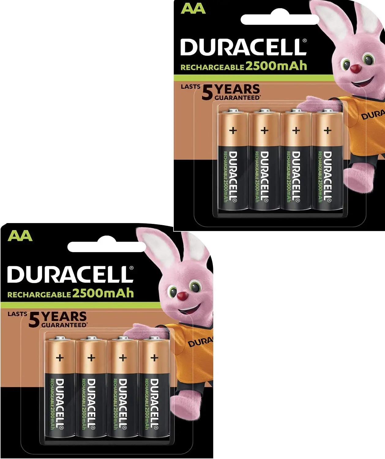 Duracell Rechargeable AA 2500mAh batteries