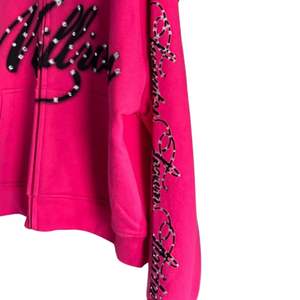 Sudadera con capucha larga de estilo callejero para mujer, superventas de 2025, diseño de punto de diamantes de imitación de Color personalizado, parte delantera de algodón 100% para invierno - Product Image 3