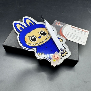 Pince à cils professionnelle Logo personnalisé en acier inoxydable pointu courbé 90 pinces à cils droites avec charme mignon - Product Image 2