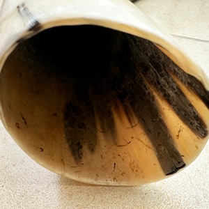 Multiple Sizes Big Polished <b>Black</b> Buffalo Horn, Marbled Buffalo Horn Powder Horn,Real Buffalo Koi Horn,Horn Drinking <b>Cup</b>. - Product Image 4