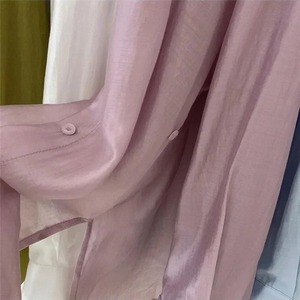 Camisas con cuello levantado con estilo de alta calidad, camisas informales de tendencia ligeras de algodón 100%, camisas de manga larga personalizadas para mujer - Product Image 5