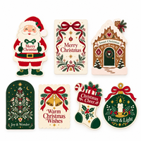 Cartes de vœux de Noël personnalisées imprimées sur mesure, motifs festifs personnalisés, impression offset, 5 pièces par lot pour offrir en cadeau en saison