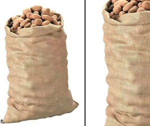 Sac en jute beige doux, sac d'emballage pour café et thé en jute, SAC BIO - Product Image 2