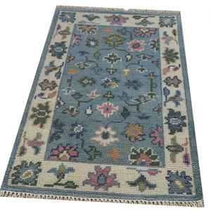 Alfombra moderna de gran venta, alfombra silenciada anudada a mano, Alfombra de lana hecha a mano, hogar y sala de estar, dormitorio, pasillo, tamaño personalizado disponible, flor - Product Image 1