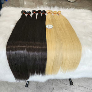 Extensions de Cheveux Humains Vierges Raides Os Pas Cher Prix de Gros 100% Cheveux Bruts pour Femmes - Product Image 1