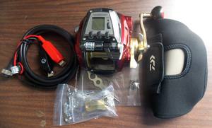 Carrete Eléctrico de Pesca de Alta Mar Daiwa Seaborg 800MJ Original, Nuevo, Relación de Engranajes 3.0:1, 22 Rodamientos de Bolas, 600g, para Diestros, Inglés - Product Image 2