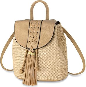 Sac fourre-tout en paille pour femmes grande capacité Shopping fourre-tout bohème sac à bandoulière voyage sac de plage avec doublure OEM - Product Image 1