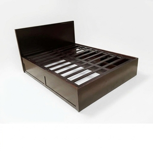 Base de Cama Moderna con Plataforma Elevadora de Madera y Almacenamiento, Color Marrón Oscuro, Muebles para Dormitorio - Product Image 4