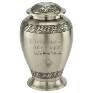 Último patrón de llegada, Color pájaros de blanco y dorado, diseñador grabado, urnas de recuerdo conmemorativo de cenizas humanas y mascotas para adultos de la India - Product Image 5