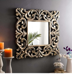 Unique Round Bubble Wall <b>Mirror</b> - Multi-Circle Silver <b>Frame</b> for Modern & Creative Home Decor From India - Product Image 1