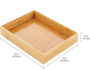 Organizador de Cajones Apilable Mangowood para Cocina; Almacena Cubiertos, Utensilios - Colección Echo - Paquete de 2 - Product Image 4
