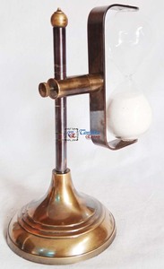 Antique Brass Sand Timer on Adjustable Stand <b>Vintage</b> Hourglass Timer Desk Decoration Gift with Adjustable Stand - Product Image 3