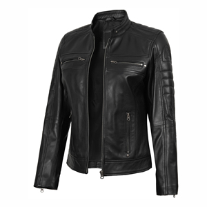 <b>Winter</b> Wear Windproof Genuine Leather Jacket for Women Best Quality Comfortable Quick Dry Leather Jacket for Women's - Product Image 2