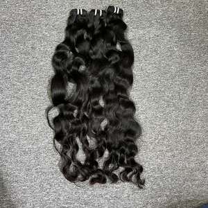 ผมต่อของผู้หญิงสีดำสไตล์ผมธรรมชาติจากกัมพูชา - Product Image 1