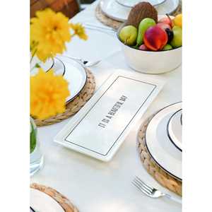 Daily Tunes Servicio Cerámica Rectangular 35x16cm DLY010 - Product Image 2