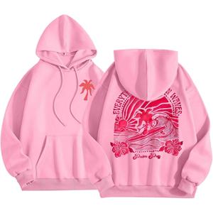 Sudadera Extra Grande para Mujer, Informal, de Forro Polar, Deportiva, con Estampado Gráfico, Personalizada, de Invierno, de Fábrica OEM - Product Image 2