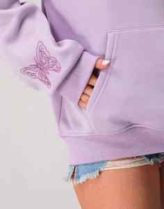 Sudaderas con capucha para mujer Proveedores verificados Moda Streetwear Sudor Capuche Bordado personalizado Sudaderas con capucha de mujer de gran tamaño Sudaderas - Product Image 2