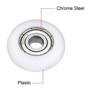 Roulement à billes à gorge profonde à faible bruit et résistant à l'usure 608 625 ZZ, revêtement plastique, pour rouleaux de tapis roulant, portes, fenêtres, meubles, poulies - Product Image 3