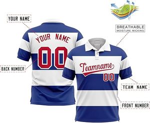 Broderie personnalisée pour maillot de rugby respirant à rayures, conception complète avec votre propre nom, numéro et logo, vêtements de sport pour hommes, taille XL - Product Image 3