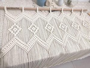 ม่านประตู Macrame ม่านหน้าต่างมาคราเม่ทำด้วยมือของตกแต่งบ้านงานเลี้ยงหลังบ้านกลางแจ้งผลิตในเวียดนาม - Product Image 6