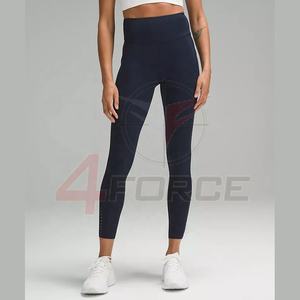 Leggings de yoga taille haute ultra doux et unis pour femme, fabricant en marque blanche, polyester élasthanne 220 GSM, anti-transparence lors des squats - Product Image 5