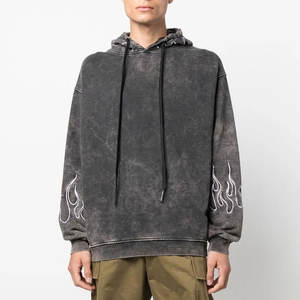 Sudadera con Capucha para Hombre, Talla XL, Diseño con Lavado Ácido, Color Sólido, Ropa de Invierno, Tejido Transpirable de Algodón/Poliéster, Cuello con Capucha, OEM - Product Image 2