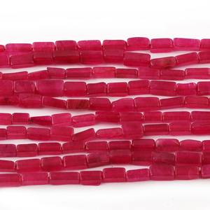 Quartz rose naturel lisse forme rectangle perles de pierres précieuses en vrac brins 4x9mm perles de couleur rose pour la fabrication de bijoux au prix de gros - Product Image 6