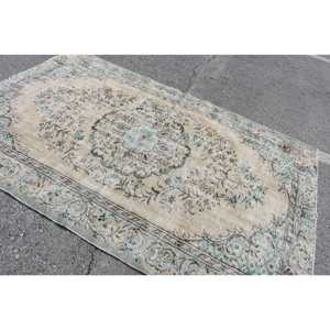 Alfombra Turca de 5.5x8.3 pies (169x254 cm), Alfombra Azul Vintage del Suroeste - Product Image 4