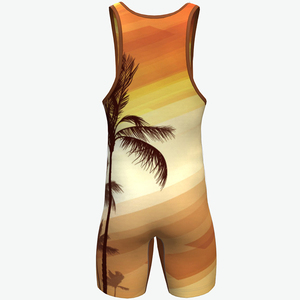 4xl 5xl Polyester <b>Weightlifting</b> Vintage Sublimation Printing Custom Kids Men Wrestling <b>Singlet</b> - Product Image 2