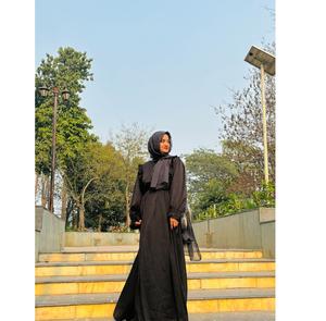 Alta calidad mujeres diseñador personalizado Naqab manga larga Burqa estilo étnico Hijab tradicional islámico musulmán vestidos volantes Abaya - Product Image 1