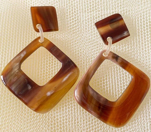 Pendientes de cuerno de búfalo de la mejor calidad para mujer fisionables a precio mayorista de La India por glowin fashion - Product Image 1