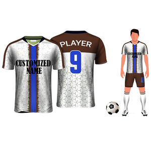 Nouveau design d'uniforme de football personnalisé sublimation à manches courtes maillot de football pour jeunes équipement respirant à séchage rapide - Product Image 6