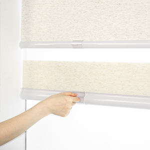 Rideau occultant à double couche <span class=keywords><strong>enroulable</strong></span> Zebra Blind à double couche avec couvercle Fascia Cassette Valance - Product Image 4