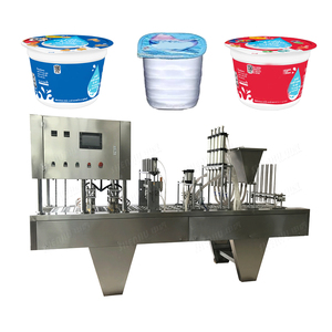 Machine de remplissage et de scellage pneumatique haute productivité 2, 4 ou <span class=keywords><strong>8</strong></span> lignes pour yaourts, bubble tea et gelées - Product Image 1
