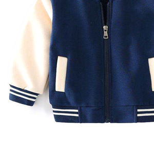 Chaqueta Varsity Infantil Personalizable al por Mayor, Multicolor, Manga Regular, Alta Calidad, Resistente al Viento, Transpirable, Precio Económico - Product Image 3