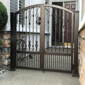 Portes en fer fabriquées au Vietnam conçues pour les maisons élégantes, y compris le matériel de panneaux d'automatisation et les détails personnalisés - Product Image 1