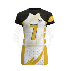 Uniforme de Fútbol Americano de Color Sólido, Transpirable, Talla Grande, Manga Corta, Secado Rápido, Hecho a Medida - Product Image 2