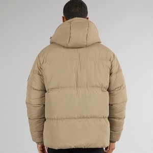 Vestes matelassées pour hommes de luxe personnalisées 2026, imperméables, respirantes, coupe-vent, fermeture éclair, col roulé imprimé, épaisses, 100% polyester - Product Image 3