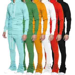 Conjunto Deportivo de Dos Piezas con Logotipo Personalizado, Sudadera con Capucha y Pantalones Deportivos para Hombre, Conjunto Deportivo de Dos Piezas con Capucha - Product Image 5