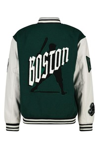 Vestes Letterman personnalisées brodées pour hommes et femmes avec manches en cuir coupe personnalisée et embellissements uniques - Product Image 4