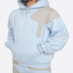 Premium Quality Hoodies for Men With Panel <b>Work</b> Design Hoodies Color Dual Tone Cotton <b>Fleece</b> Hoodies - Product Image 2