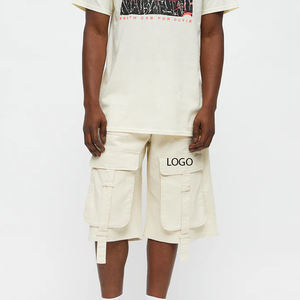 Shorts cargo pour hommes amples et surdimensionnés avec poche cargo, coupe classique, idéal pour un usage décontracté, respirant et confortable, prix de gros - Product Image 1